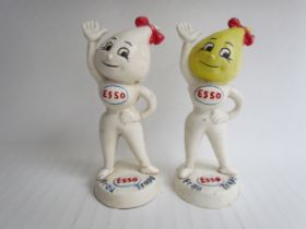 A pair of reproduction cast Esso Mr & Mrs Drip money boxes. "Frau Tropf and Herr Tropf"