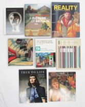 A collection of eight art reference books including British 20th Century art