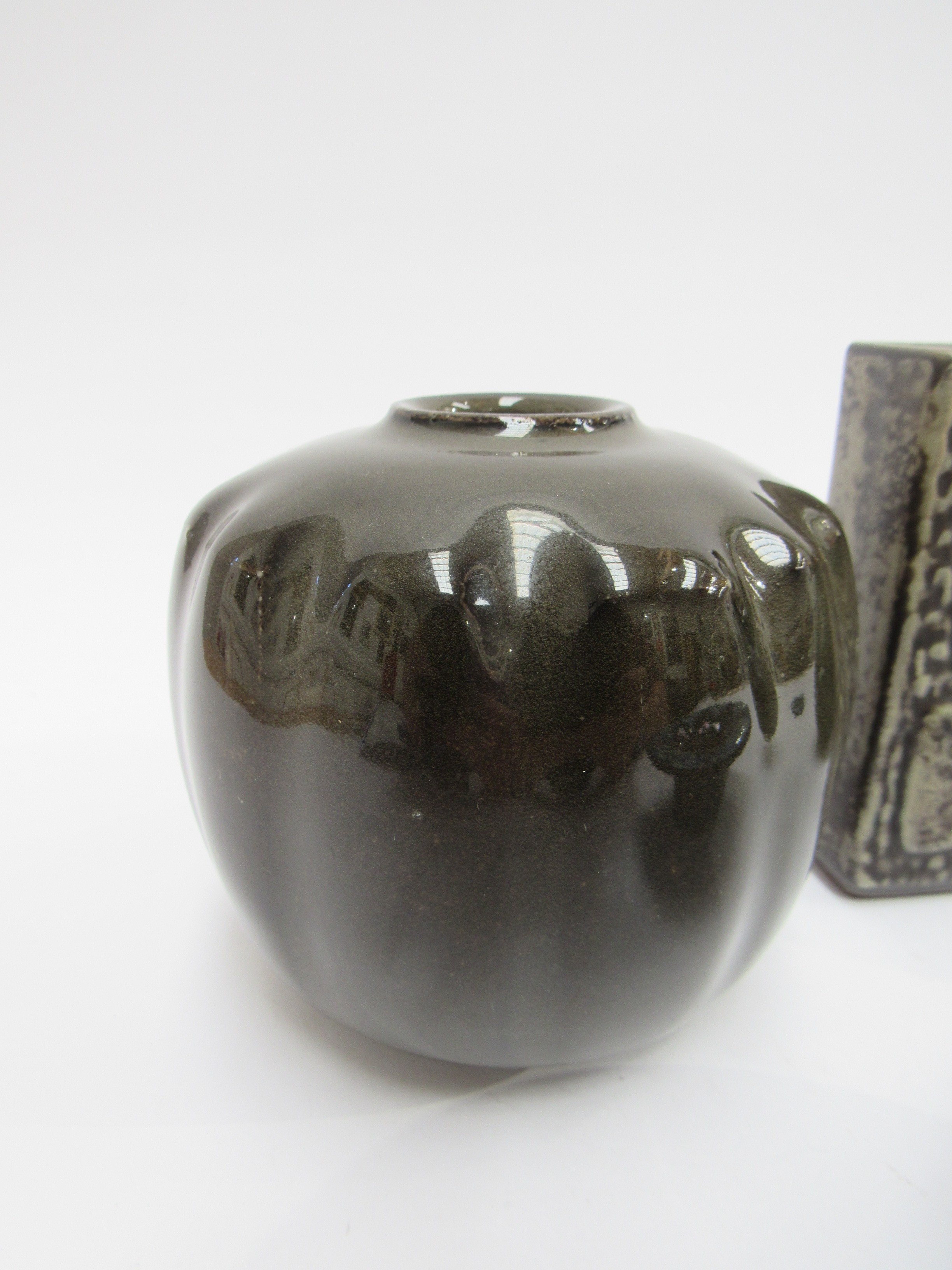 Four items of Scandinavian ceramics to include - Royal Copenhagen glazed vase by Nils Thorsson, - Image 2 of 6