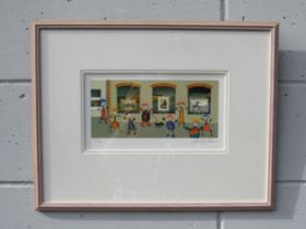 JOHN D. WILSON (b.1942) A limited edition print 'Window Shopping II' No. 234/495 pencil signed Image