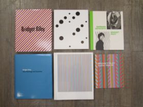 A collection of Bridget Riley related art books and catalogues