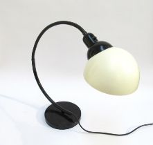 An Italian Tomos flexible arc desk lamp