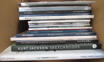 A collection of art reference books and Lemon Tree Gallery exhibition catalogues relating to Kurt