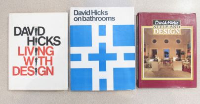 Three David Hicks (1929-1998) books by English Interior Designer; 1970 First Edition 'David Hicks on