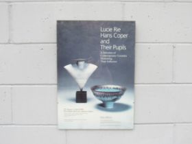A 1991 Fitzwilliam Museum poster for 'Lucie Rie, Hans Coper & Their Pupils' exhibition. Framed. 59cm
