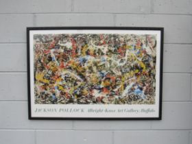 A Jackson Pollock (1912-1956) 'Convergence' exhibition poster for Albright-Knox art gallery,