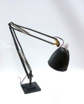 An early Anglepoise (Equipoise) lamp, possibly model 1208 or 1209 and fitted with a square stepped