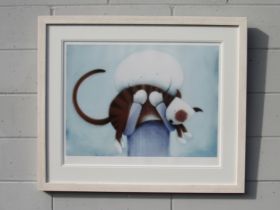DOUG HYDE (b.1972) A Limited Edition Giclee print on paper, 'Tiger' No. 15\495 and pencil signed.
