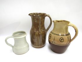 Winchcombe Pottery - A large early glazed earthenware jug (chips to glaze on the rim), together with