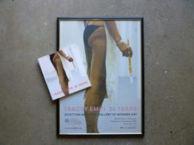 'Tracey Emin 20 years' - A framed and glazed exhibition poster, Scottish National Gallery of