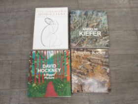 Three Royal Academy exhibition catalogues including David Hockney A bigger picture The Unknown