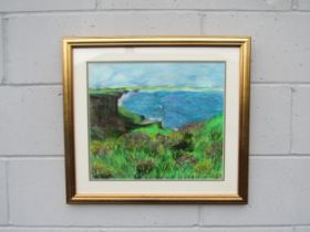 G McGREGOR (XX/XXI) A framed contemporary coastal landscape painting, signed and dated 2005 to