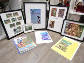 A collection of British Pop Art prints, some framed and glazed to include Paolozzi, Tilson, Phillips