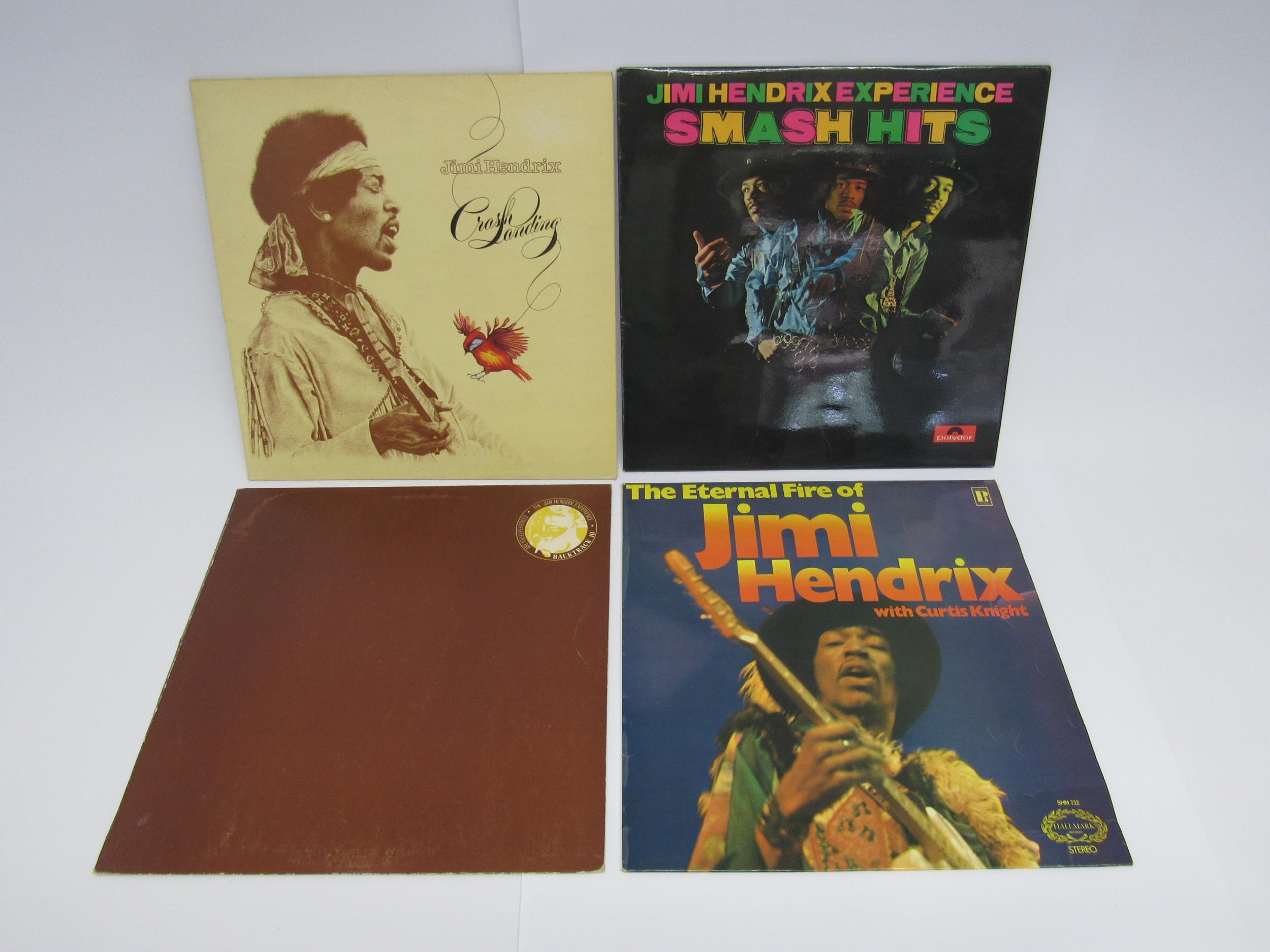 JIMI HENDRIX: Four LP's to include 'Smash Hits' (ACB 00219, vinyl EX, sleeve F), 'Crash Landing' (