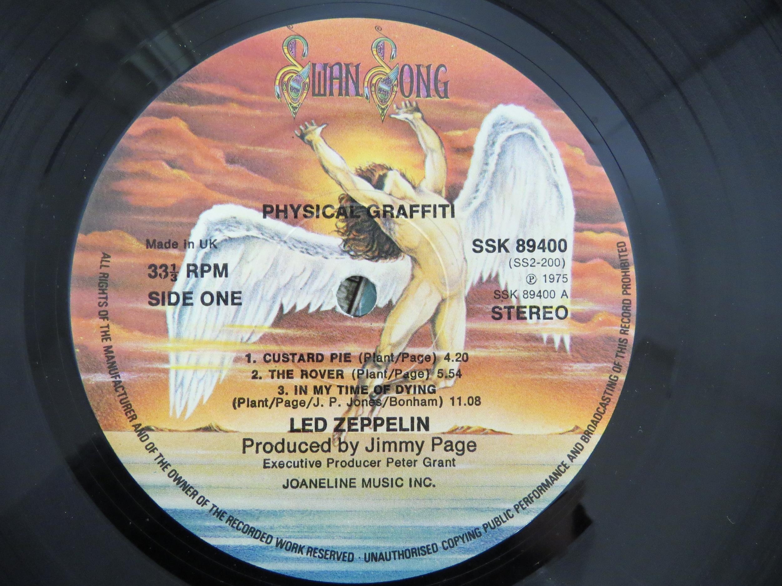 LED ZEPPELIN: 'Physical Graffiti' 1975 UK stereo issue with no Warner logo to labels, housed in - Image 2 of 5