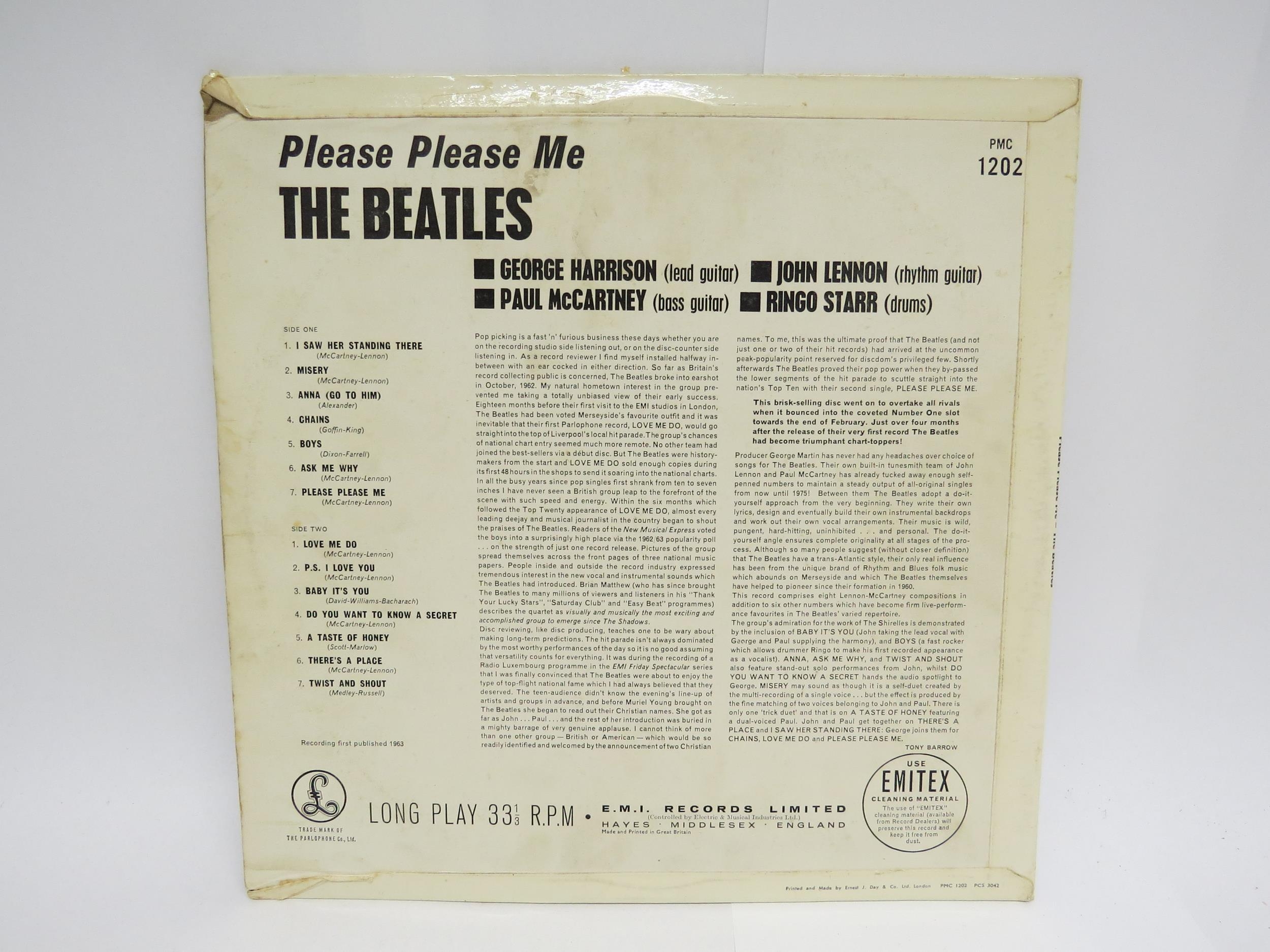 THE BEATLES: 'Please Please Me' LP, hard to find third UK mono pressing, yellow and black Parlophone - Image 5 of 7
