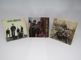 THE ANIMALS: Three original UK mono LPs to include 'Animalisms' (LK 4797, vinyl G+, sleeve VG), '