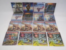 IRON MAIDEN: A collection of sixteen 7" singles in picture sleeves, some duplicates and label