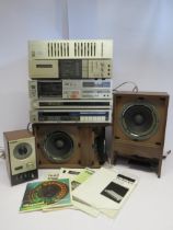 Assorted hi-fi sperates to include a pair of Bose 301 speakers (a/f), Sony TC-FX5 stereo cassette