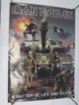IRON MAIDEN: Six promotional posters including 'Somewhere Back In time', 'The Trooper', 'The Final