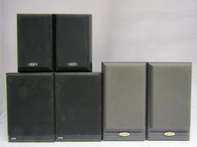 Three pairs of speakers comprising JPW ML310 bi-wired, JPW Mini Monitor and Eltax Millenium Sat