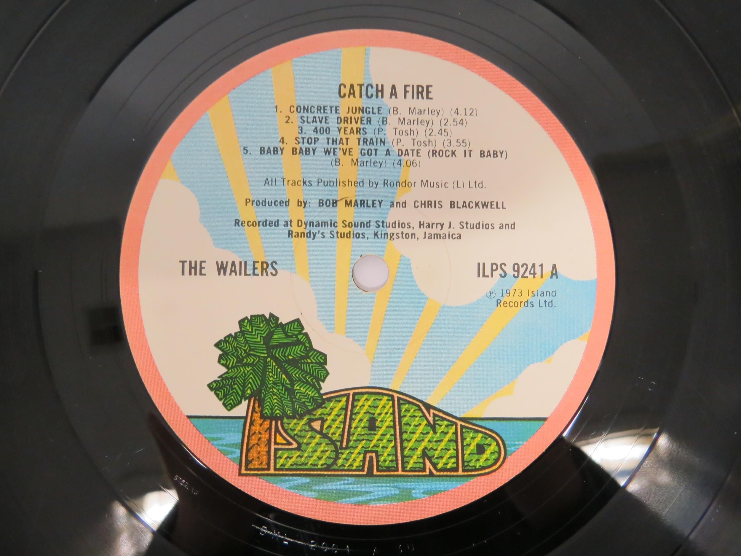 THE WAILERS: 'Catch A Fire' LP, original 1973 UK release on Island with pink rim labels, in Zippo - Image 2 of 5