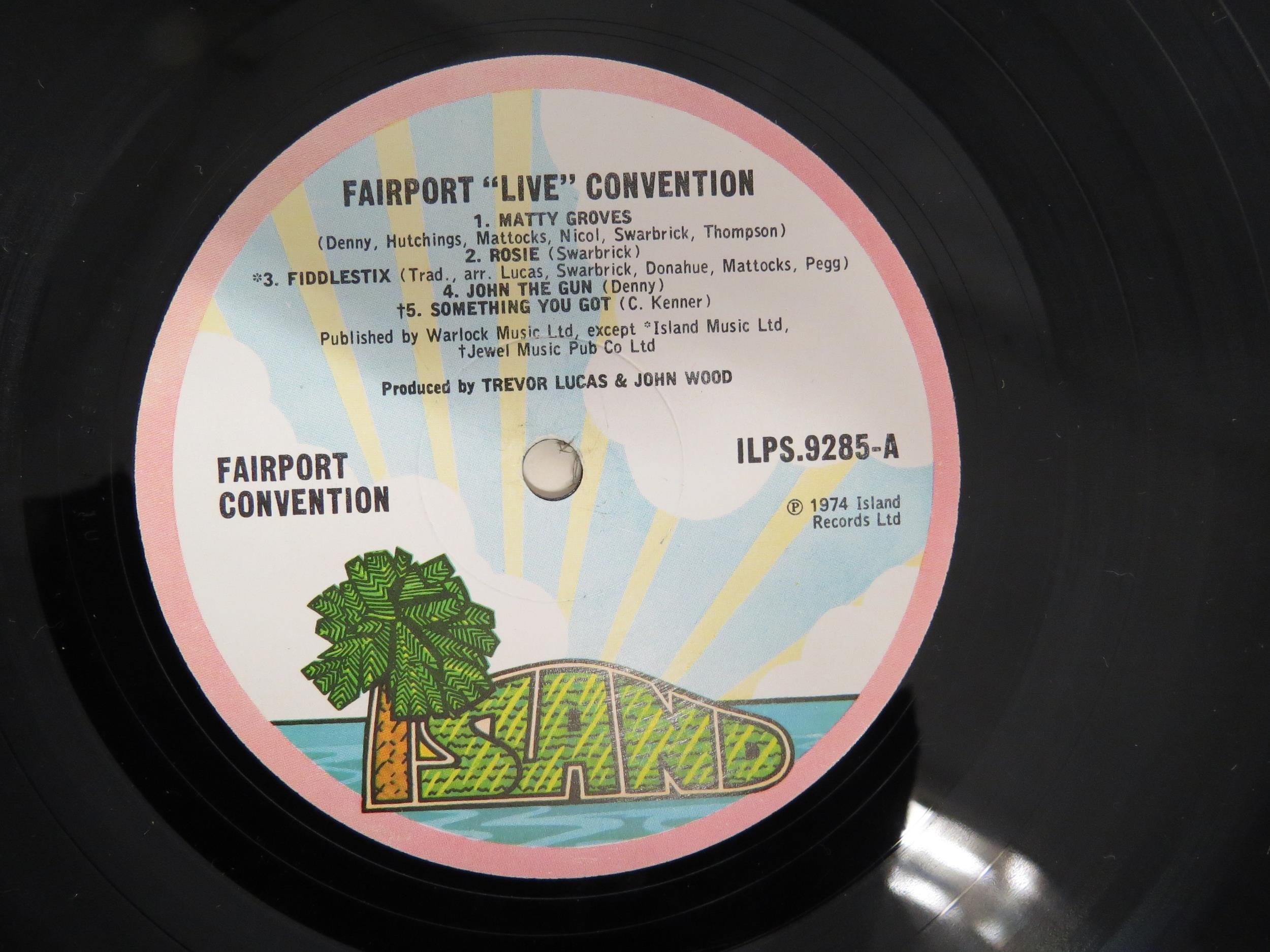 FAIRPORT CONVENTION: Three LPs to include 'Liege & Leaf' original 1969 UK release, pink Island - Image 4 of 5