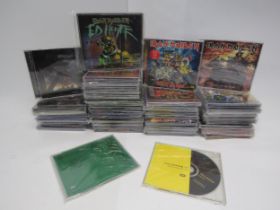 IRON MAIDEN: A collection of assorted CD albums and singles including some promos, comprising 'Ed