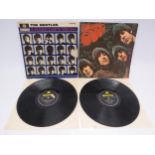 THE BEATLES: Two original UK mono LPs to include 'Rubber Soul' (PMC 1267, vinyl G+, name written