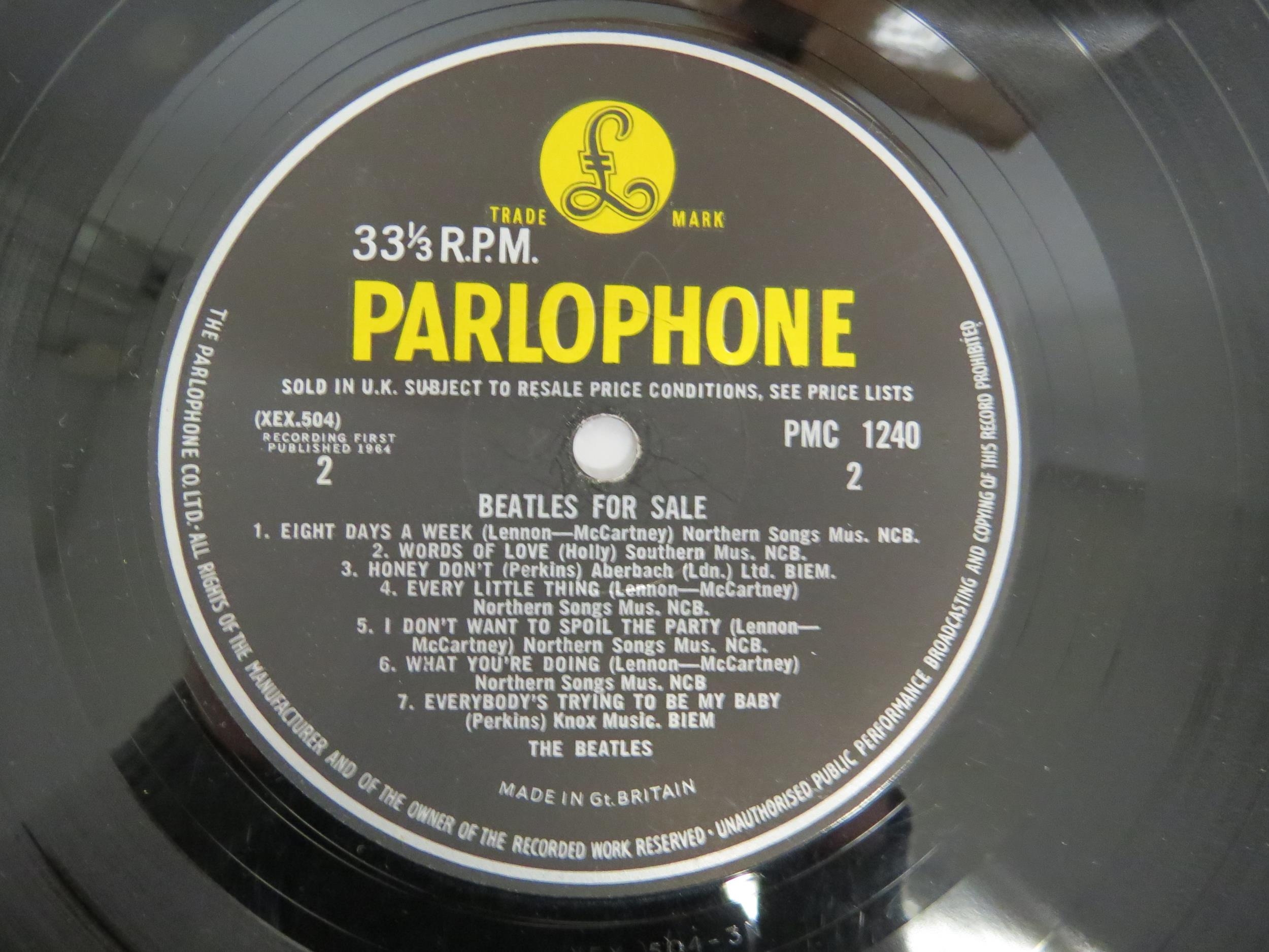 THE BEATLES: 'Beatles For Sale' LP, original UK mono pressing, black and yellow Parlophone labels ( - Image 3 of 6