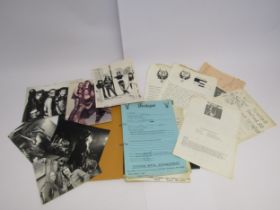An album of promotional material, contracts, publicity photos and other ephemera, mostly relating to