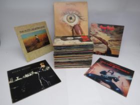 A box of mixed Rock and Pop LPs including T Rex, Marc Bolan, Pretty Things, The Beach Boys, ZZ