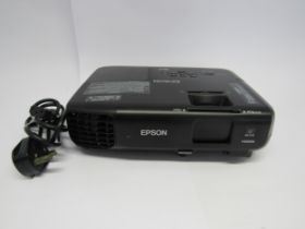 An Epson HDMI LCD projector, model EB-SO3