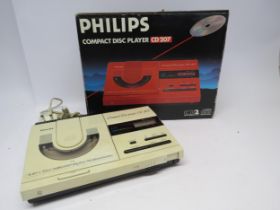A Philips CD 207 CD player, boxed