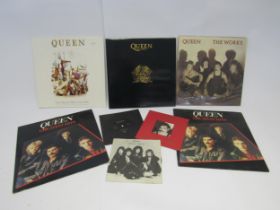 QUEEN: A group of LP's, 12" and 7" singles comprising 'The Show Must go On' 12" single, single sided
