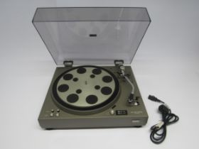 A Sony PS-4750 direct drive turntable with Ortofon OM 5E cartridge