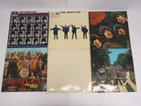 THE BEATLES: A collection of six LPs to include 'A Hard Day's Night' (PCS 3058, vinyl G+), '