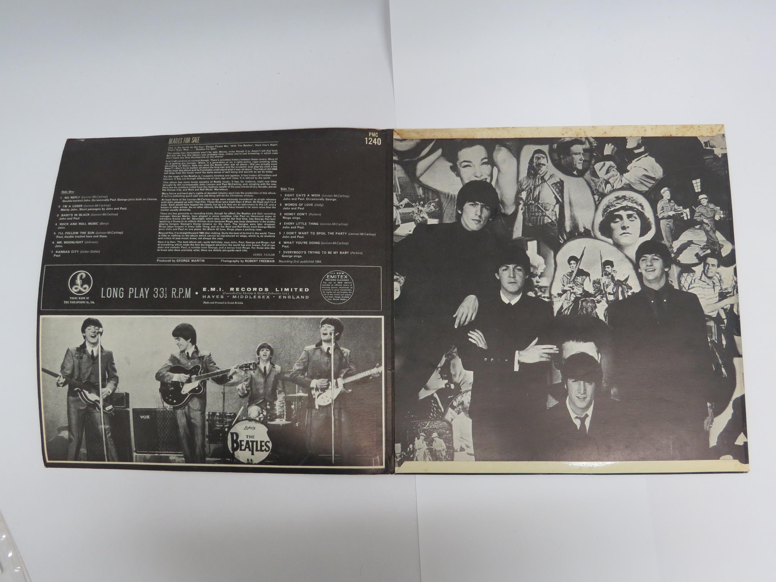 THE BEATLES: 'Beatles For Sale' LP, original UK mono pressing, black and yellow Parlophone labels ( - Image 5 of 6