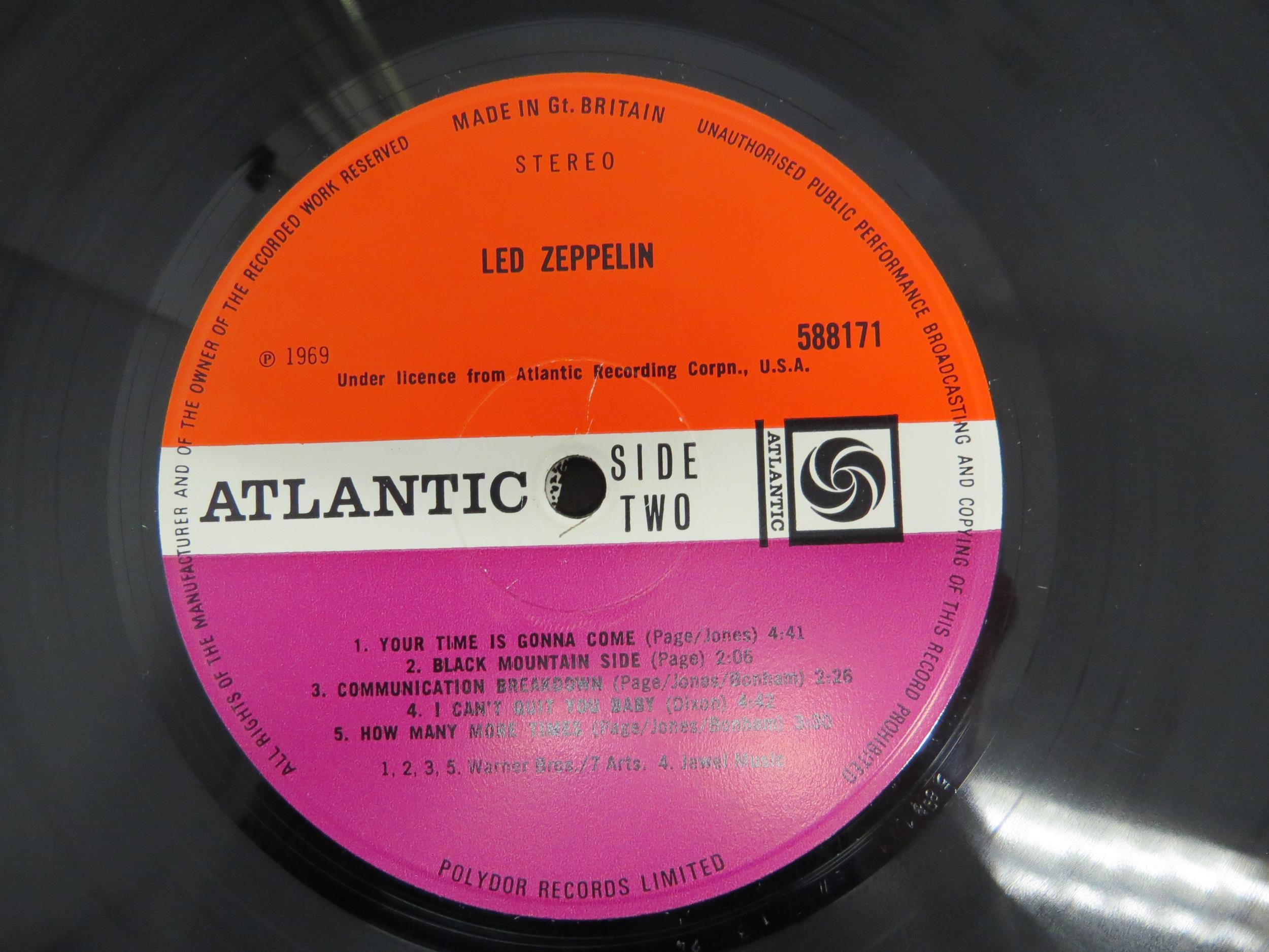 LED ZEPPELIN: 'Led Zeppelin' LP, 1969 UK pressing, plum Atlantic labels with "Warner Bros. / 7 - Image 4 of 4