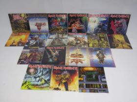 IRON MAIDEN: A collection nineteen 7" singles in picture sleeves, all from the 2014 reissue series