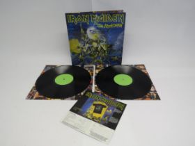 IRON MAIDEN: 'Live After Death' 2xLP, white label pressing (pale green labels), with gatefold