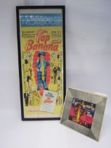 An original film poster for 'Top Banana' (1954) starring Phil Silvers (framed and glazed, 90cm x