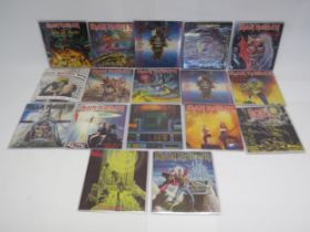 IRON MAIDEN: A collection of seventeen 7" singles in picture sleeves, to include 'The Evil That