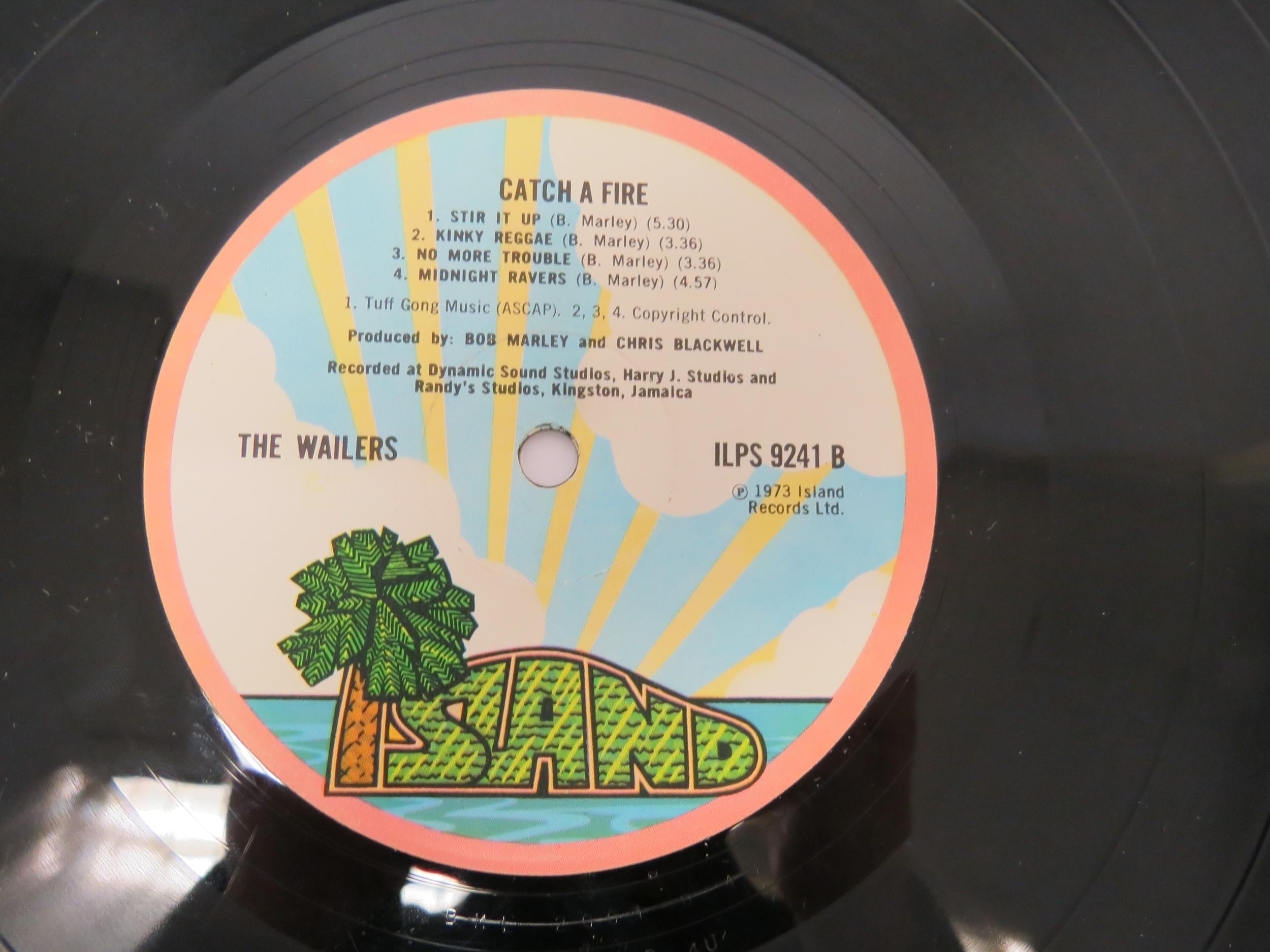 THE WAILERS: 'Catch A Fire' LP, original 1973 UK release on Island with pink rim labels, in Zippo - Image 3 of 5
