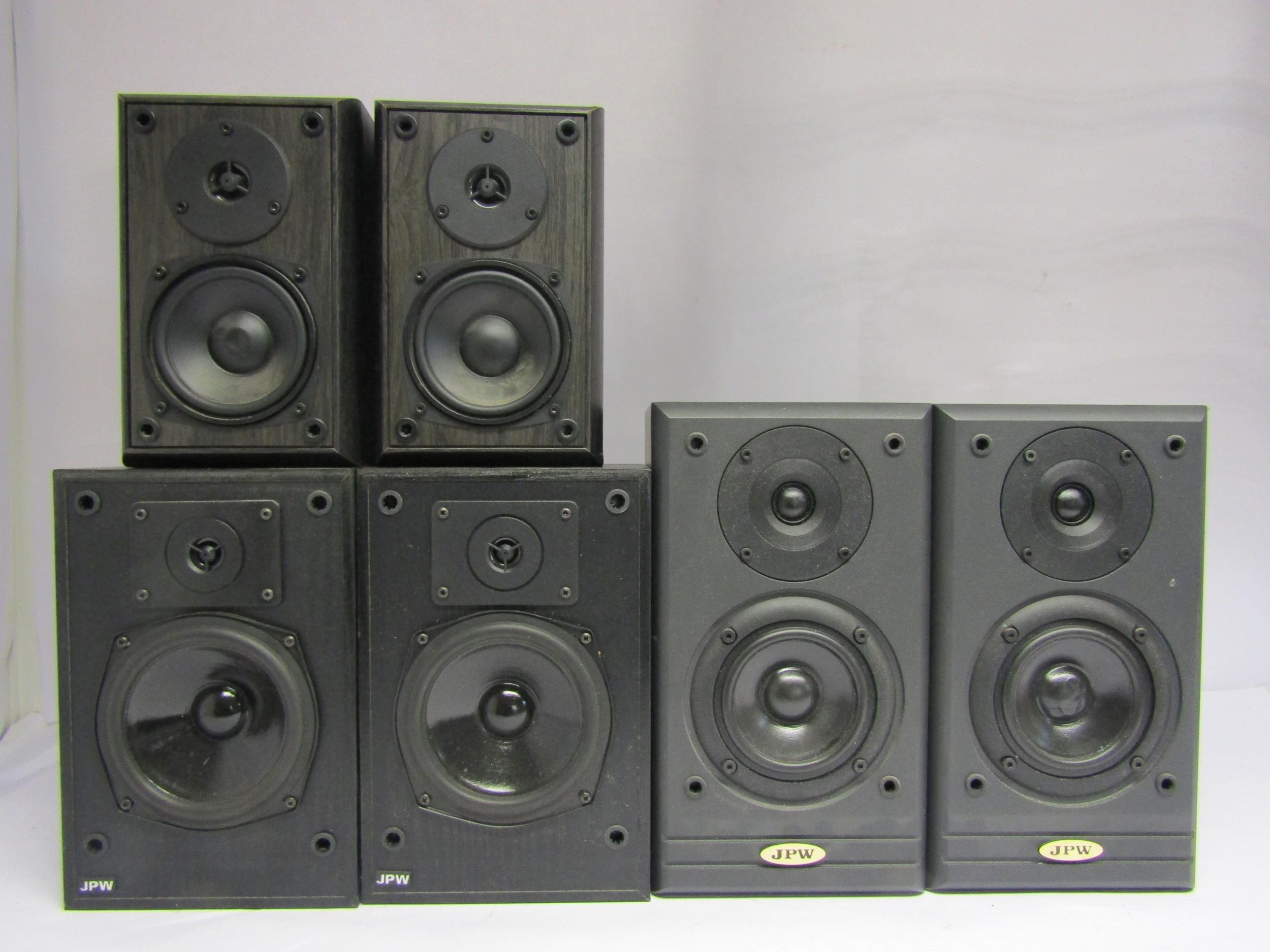 Three pairs of speakers comprising JPW ML310 bi-wired, JPW Mini Monitor and Eltax Millenium Sat - Image 2 of 2