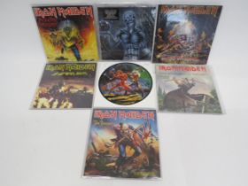 IRON MAIDEN: A group of seven special edition or coloured vinyl 7" singles comprising 'Different