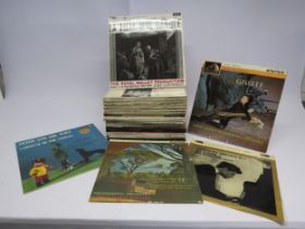 A collection of classical music LPs, predominantly UK stereo pressings on labels including Columbia,