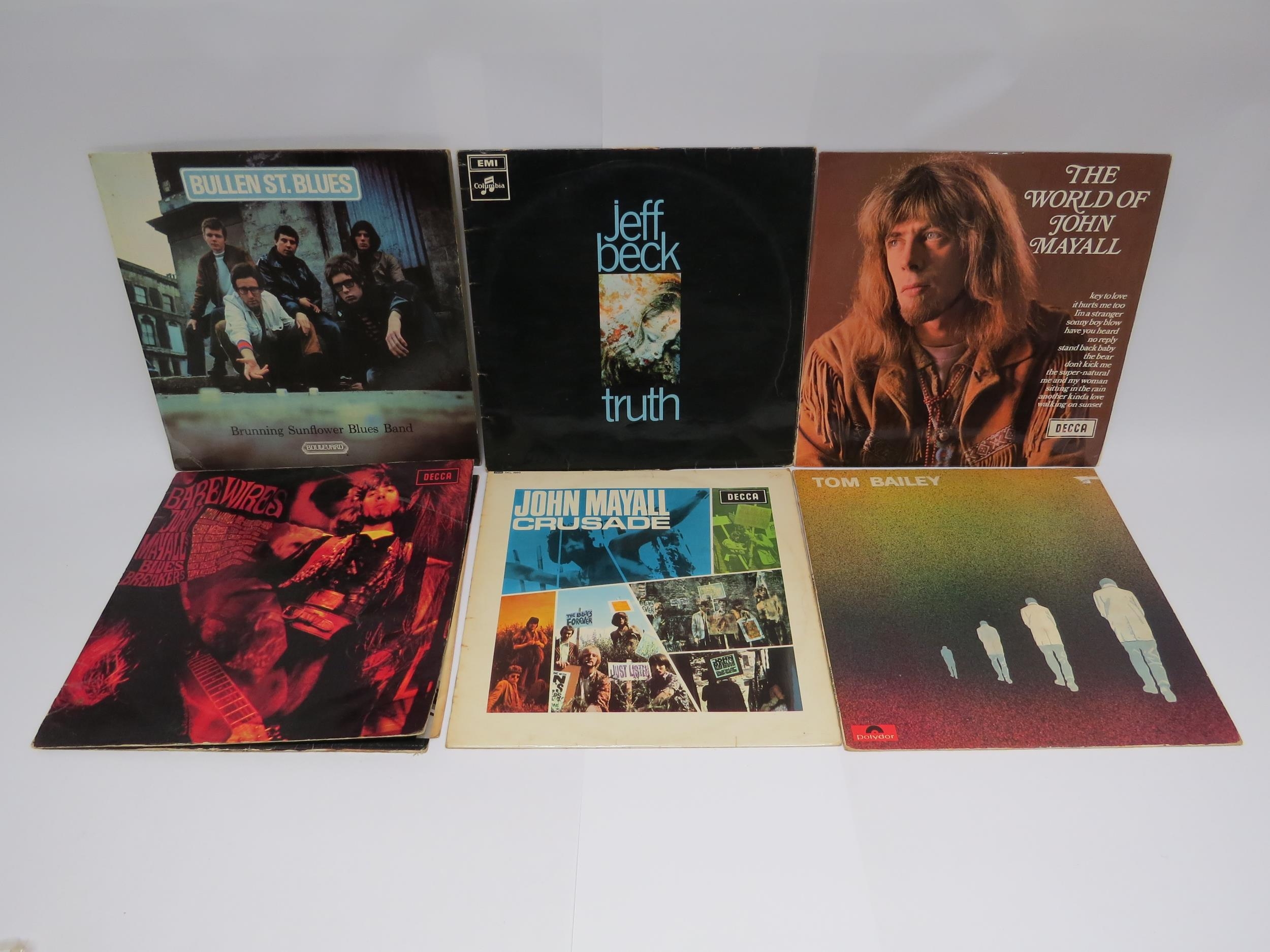 A group of Blues Rock LPs to include TOM BAILEY: 'Tom Bailey' (2380 009), JOHN MAYALL'S