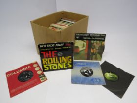 A collection of mostly 1950's and 1960's 7" singles and EPs including Rupert's People, The Jimi