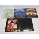 METALLICA: Five LPs to include 'Kill Em All' (MFN 7), 'Master Of Puppets' (MFN 60), 'Ride The